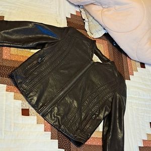 Faux leather jacket